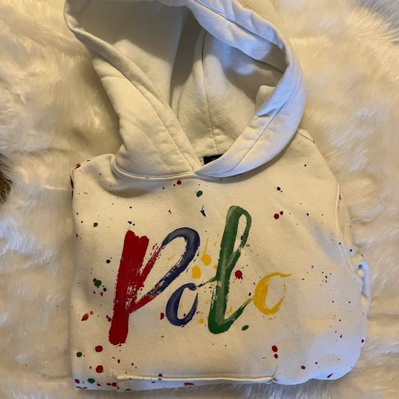Polo Ralph Lauren Splatter Logo Youth Hoodie - Picture 3 of 6